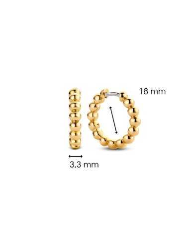 Orecchini cerchi donna Ti sento Milano in argento placcato oro - Orecchini Orecchini cerchi donna Ti sento Milano in argento placcato oro - Orecchini