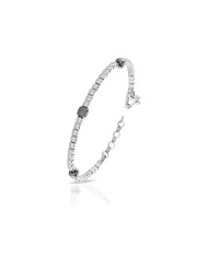 Bracciale uomo Arkano in argento con ematite fumé - Bracciali